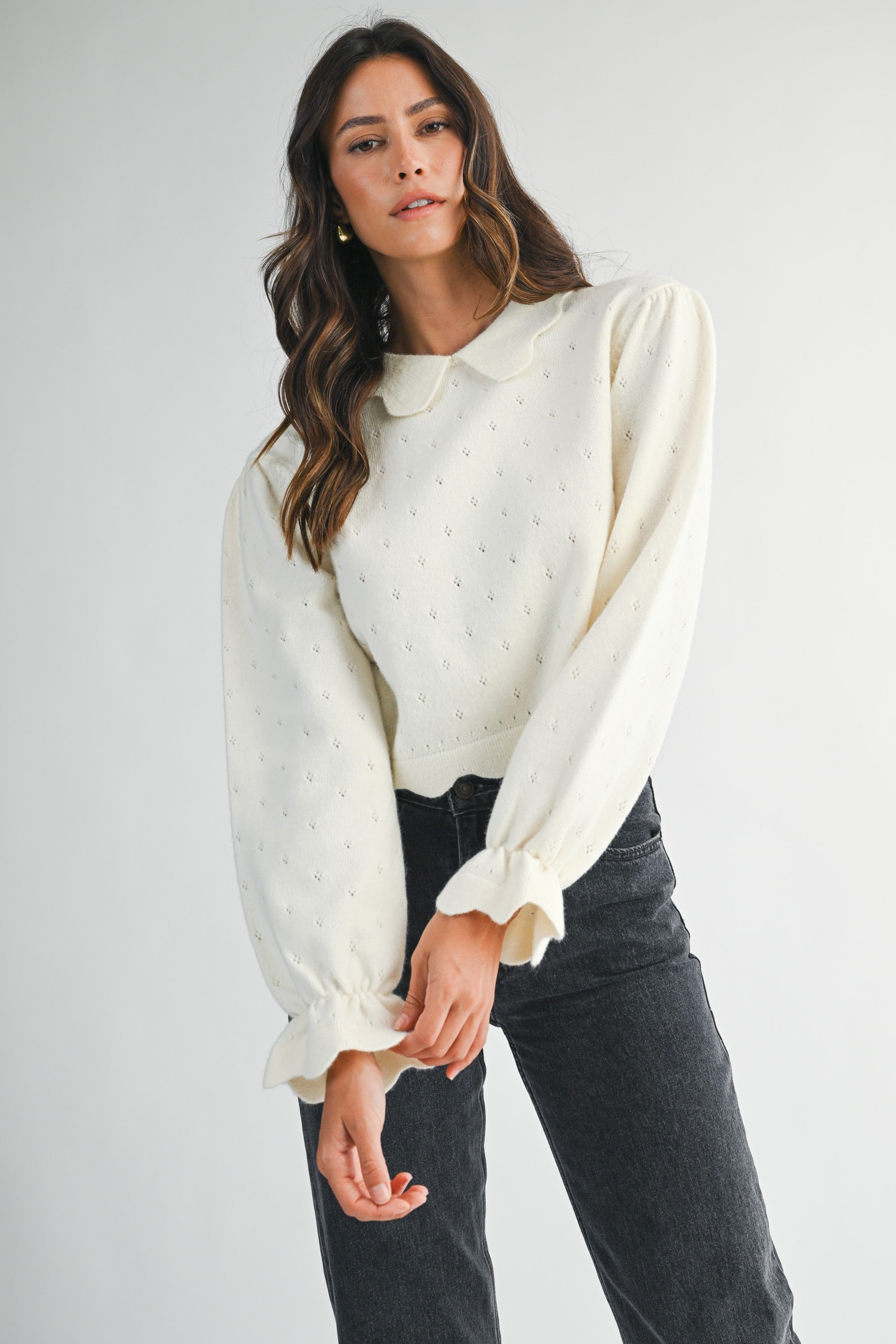 The Penelope Scallop Top