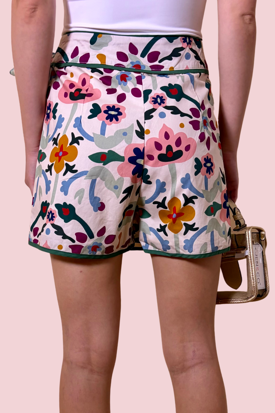 Pick Me Floral Wrap Mini Skirt