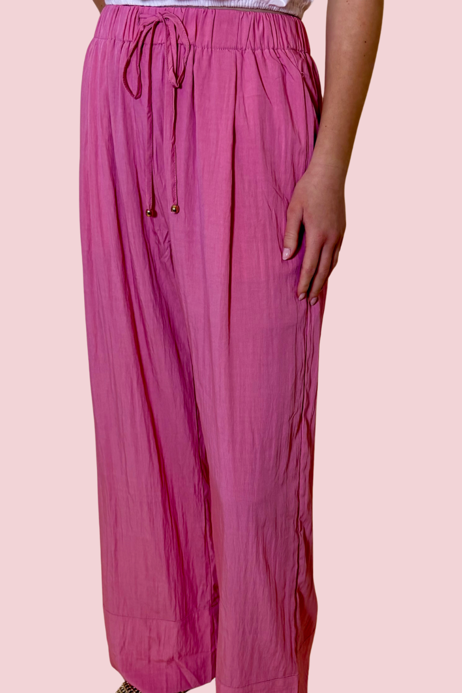 The Pink Breeze Drawstring Pants