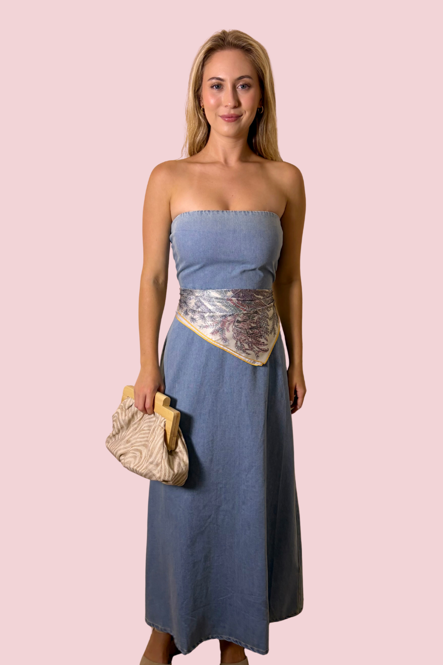 Made You Look Strapless Maxi Dress