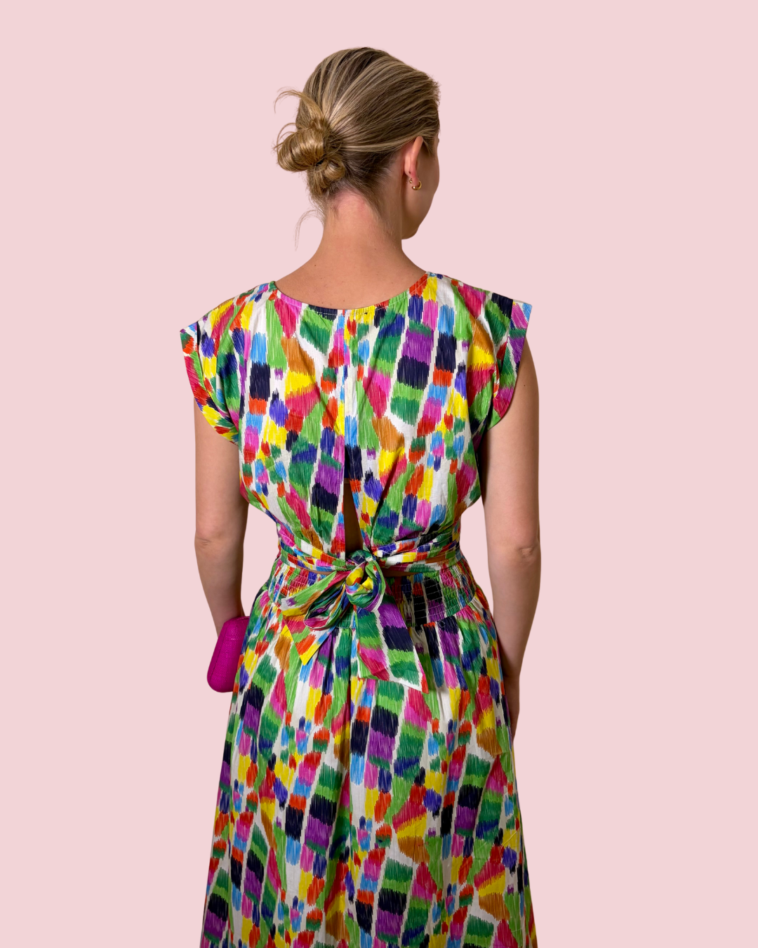 Color Me Happy Multicolor Abstract Print Two Piece Skirt Set