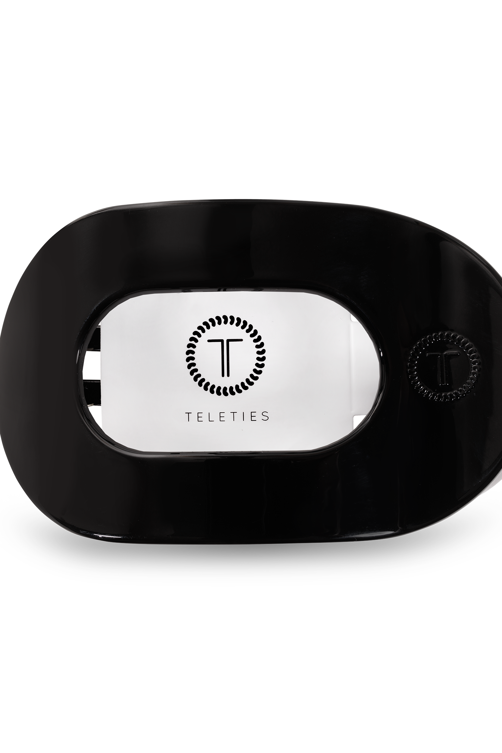 Round Flat Hair Clip | Med. | Jet Black