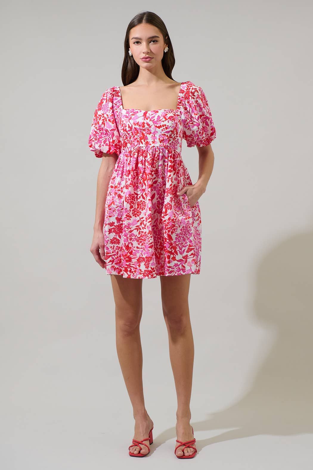 Reidy Floral Samia Smocked Mini Dress