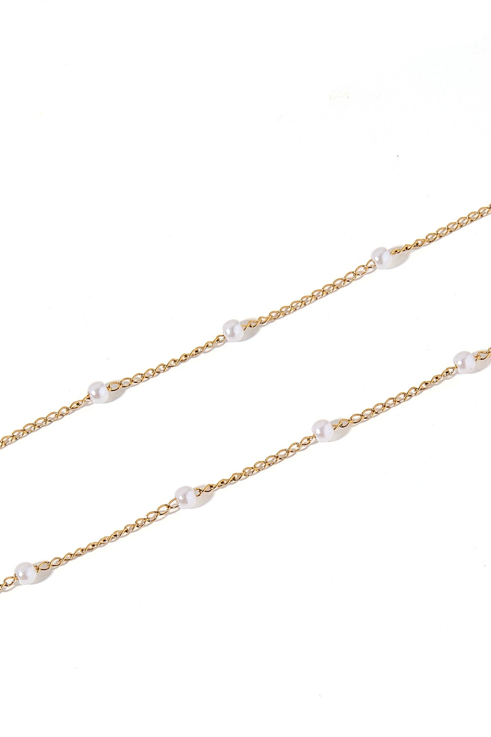 Necklace - Dabney - Pearl