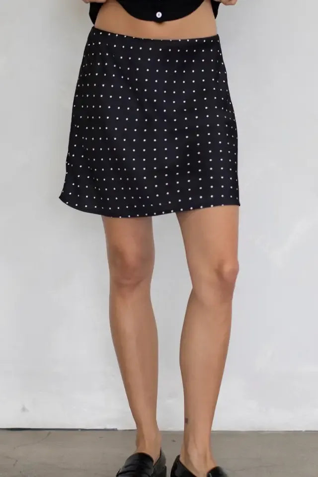 Sweet Spot Polka Dot Mini Skirt