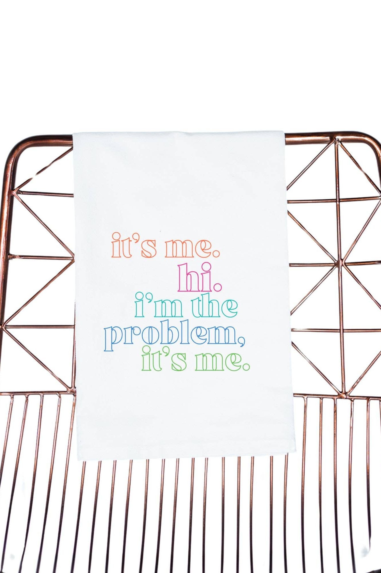 It's Me, Hi I'm the Problem It's Me Colorblock | Gift Towel