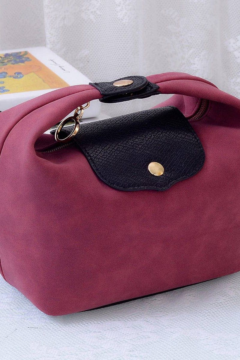 SU780 Suede Convertible Clutch/Shoulder/Crossbody Bag