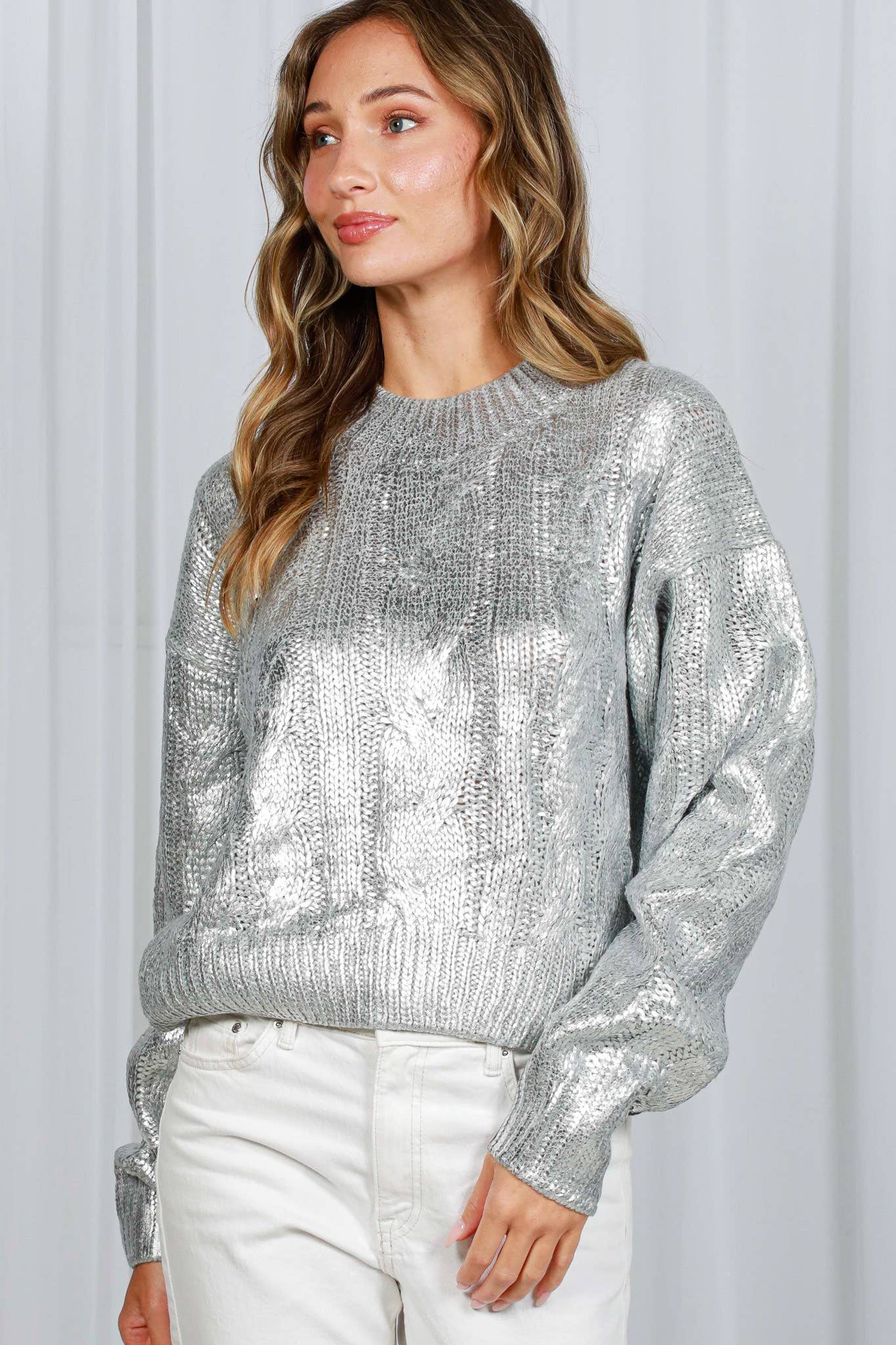 The Luna Luxe Shimmer Sweater