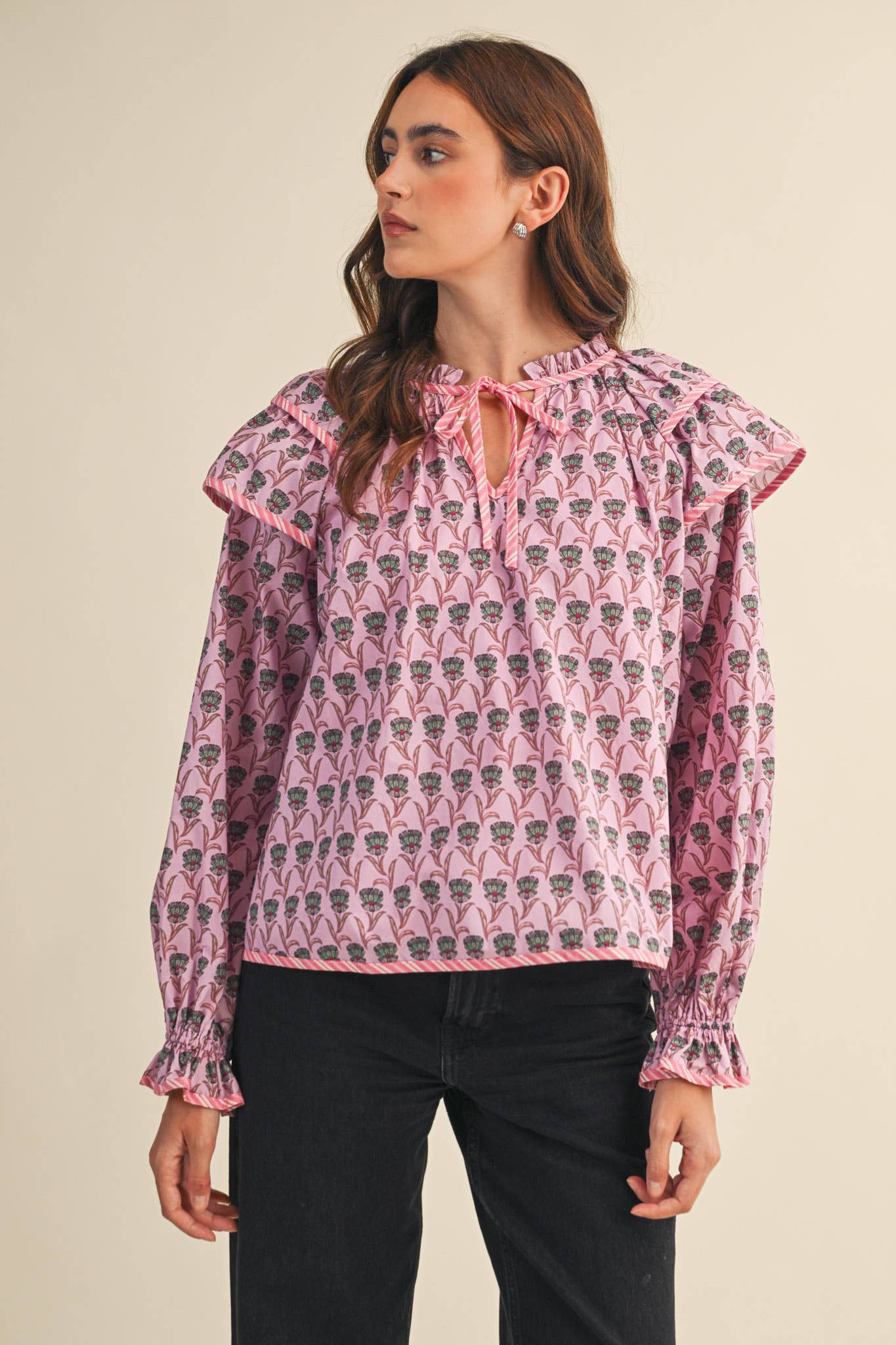 Presley Pink Floral Top