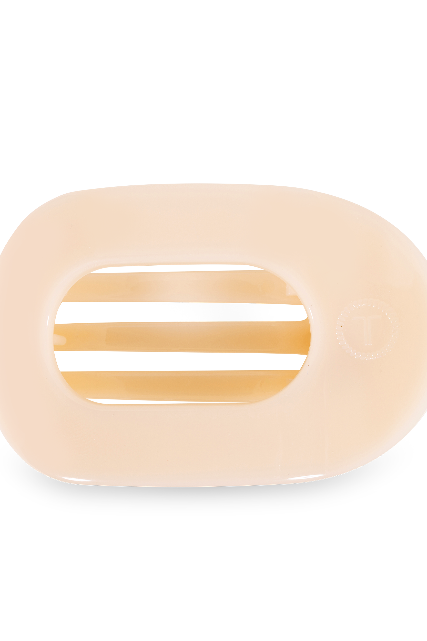Round Flat Hair Clip | Medium | Almond Beige
