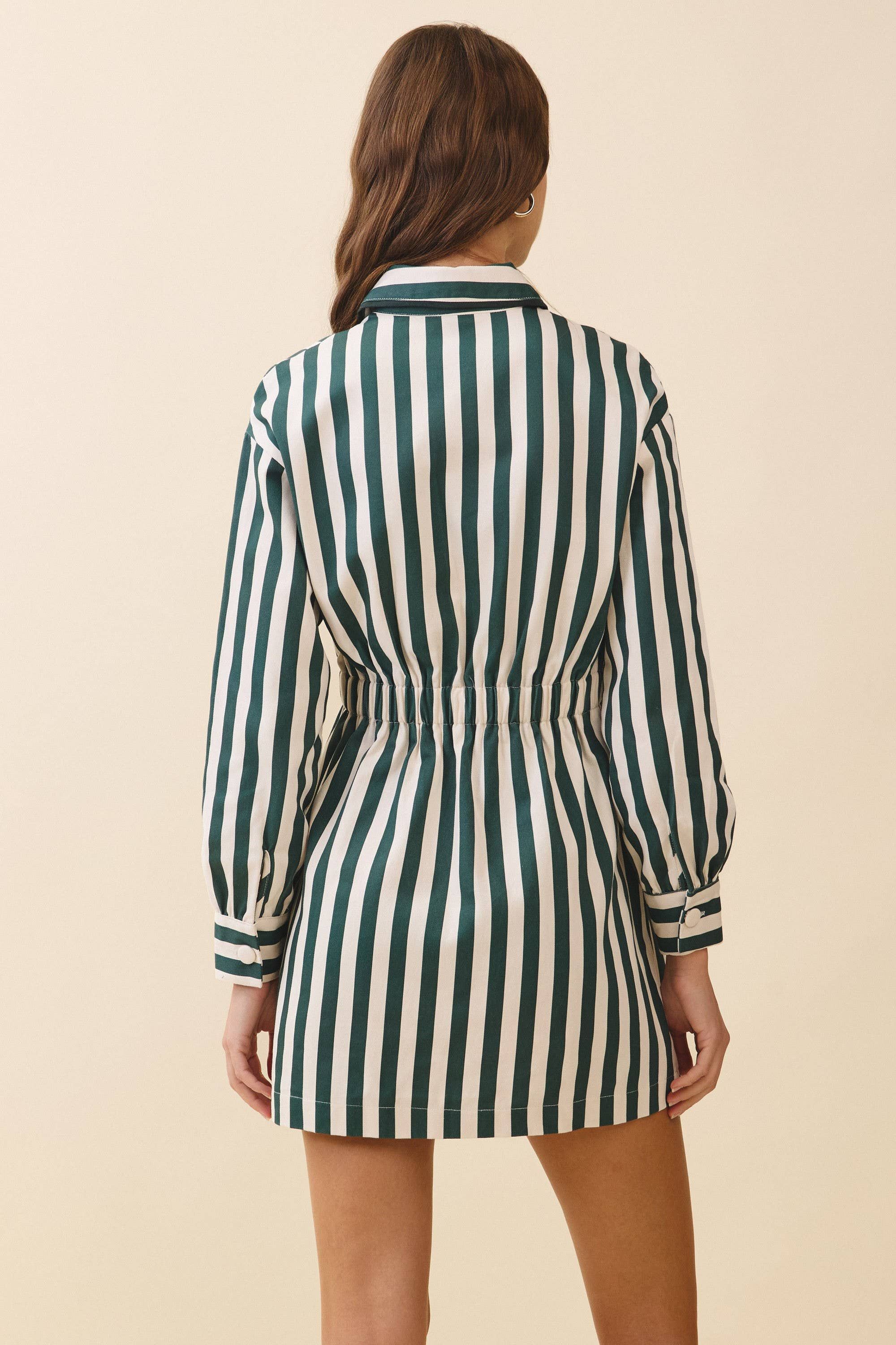Sierra II Striped Shirt Dress