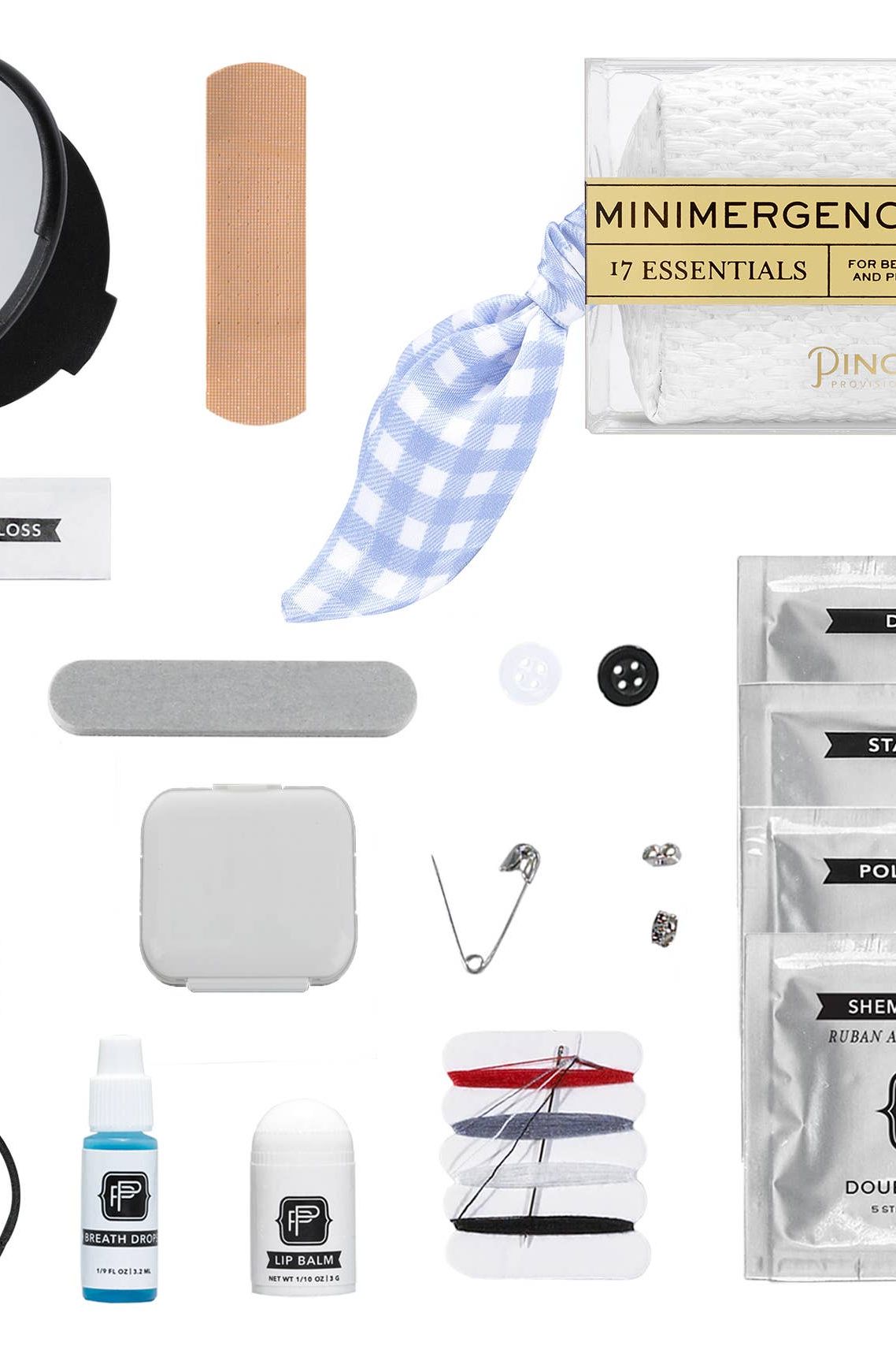 Gingham Scarf Minimergency Kit