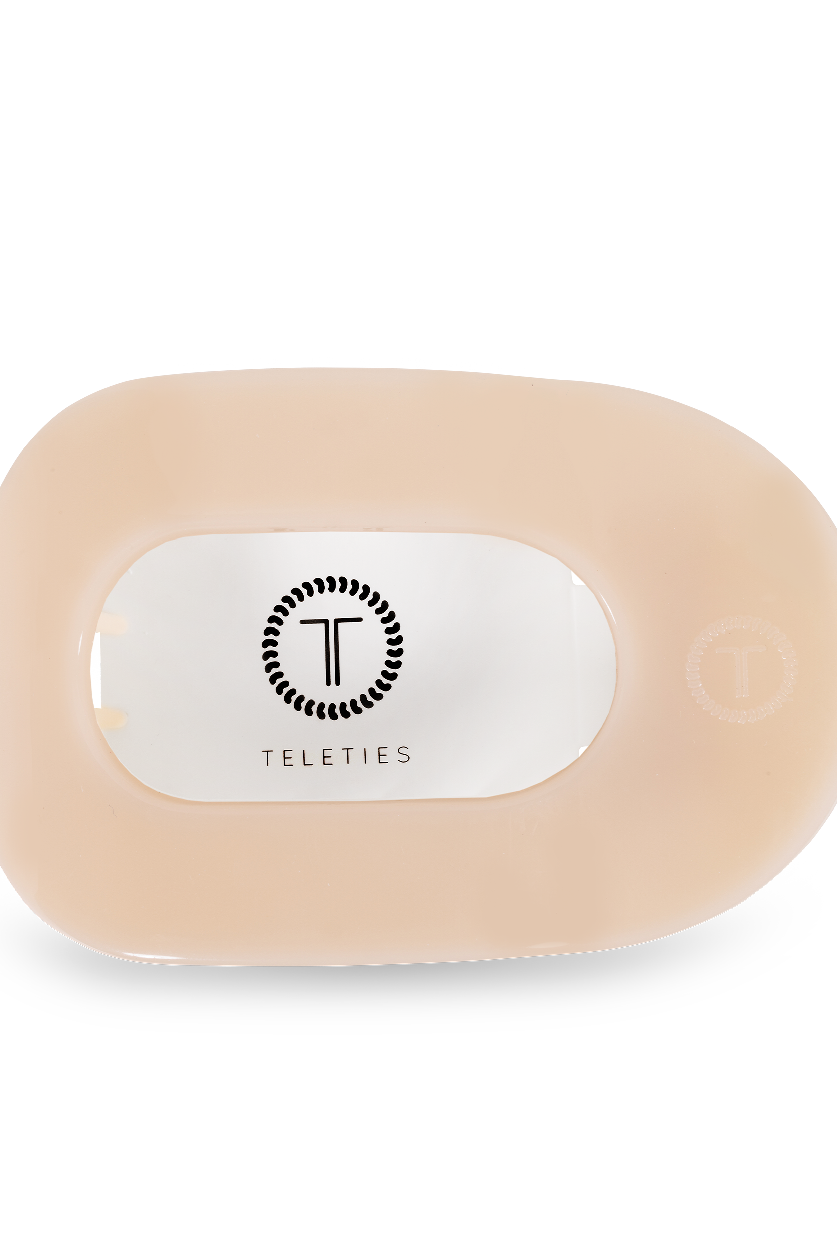 Round Flat Hair Clip | Medium | Almond Beige