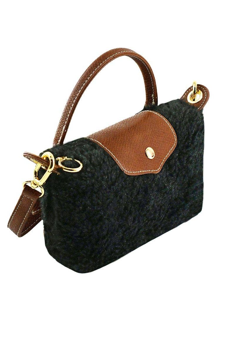 Shearling Mini Crossbody Bag