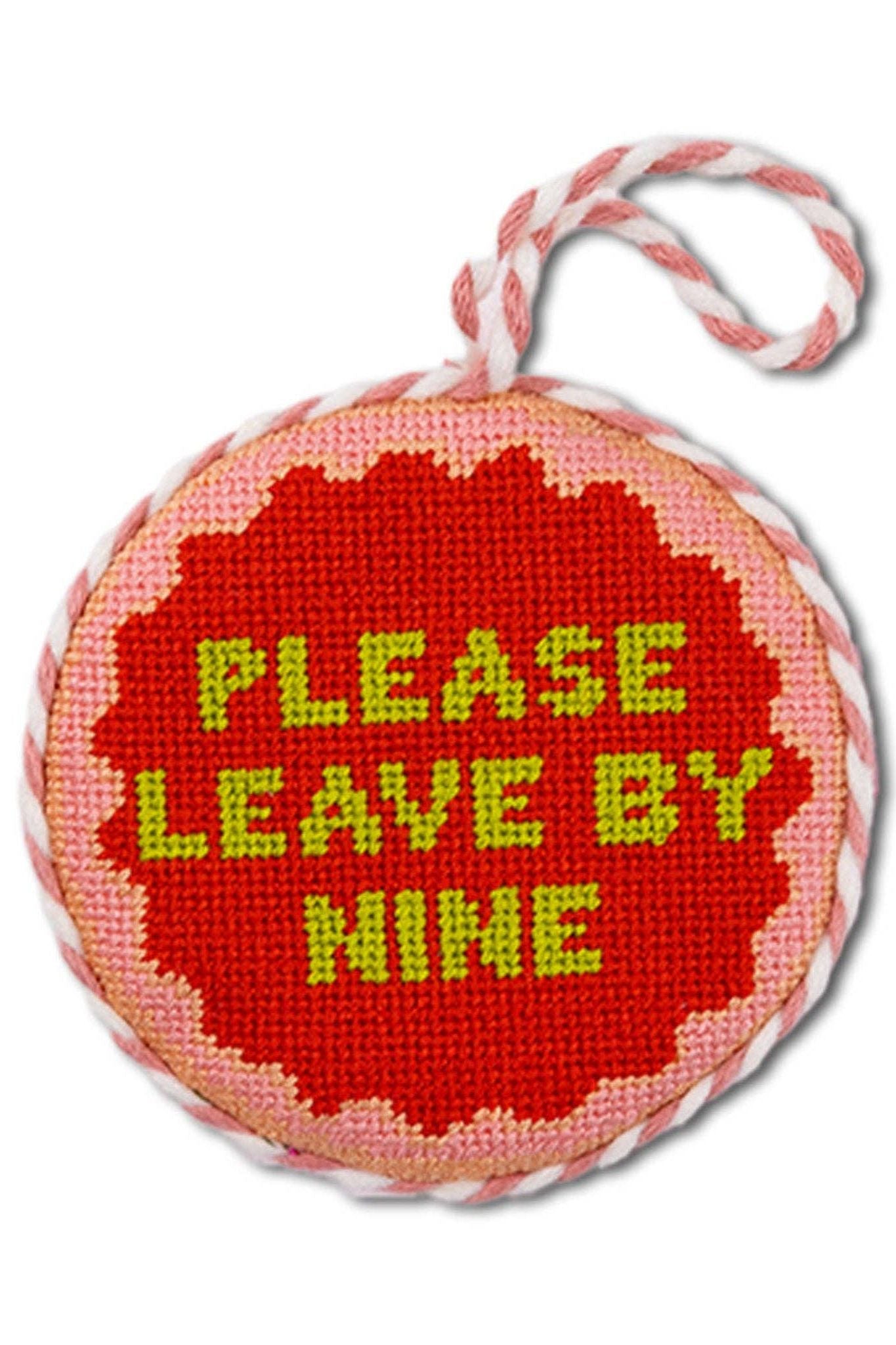 Needlepoint Ornament - Leave by Nine