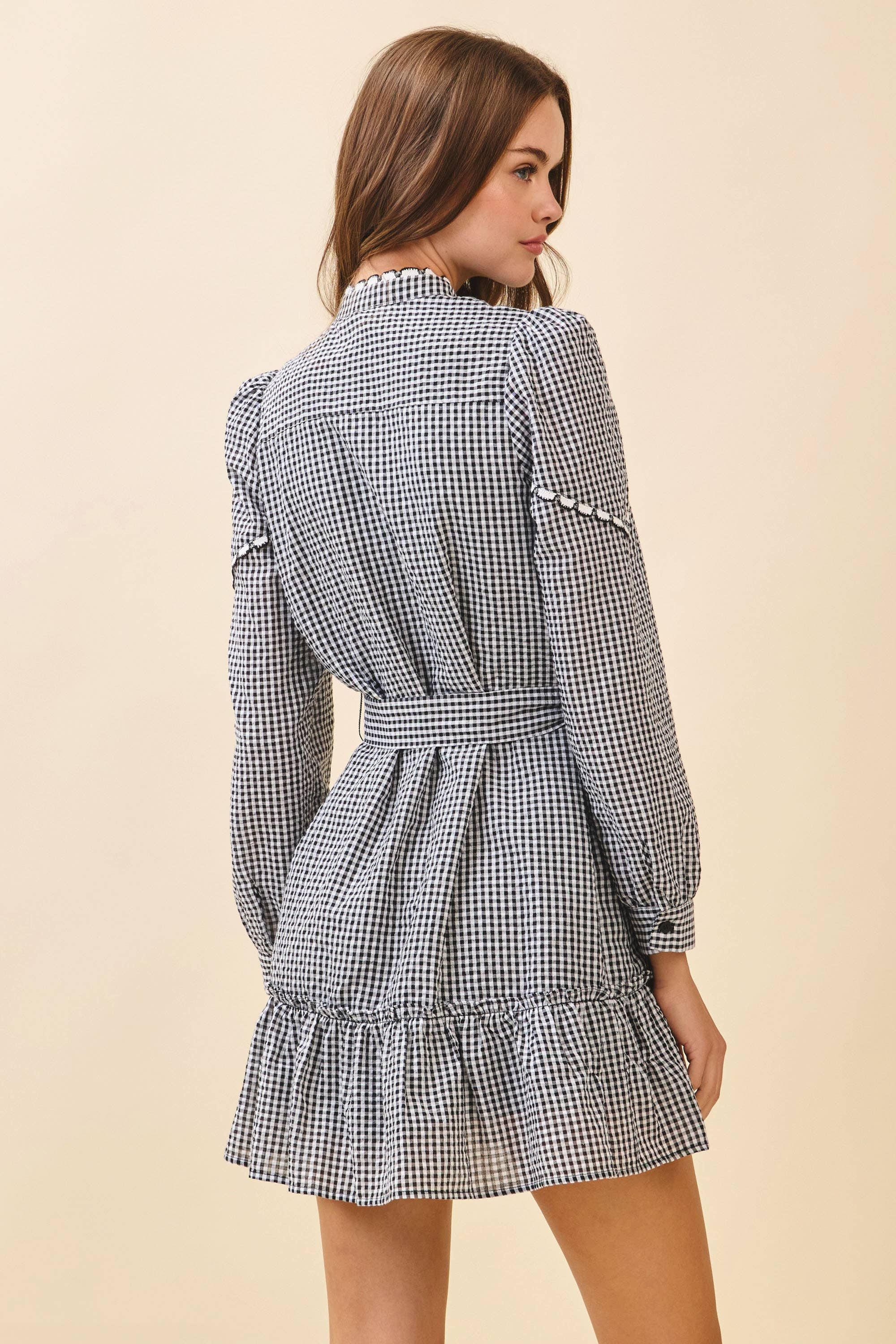 GiGi Gingham Ruffle Dress