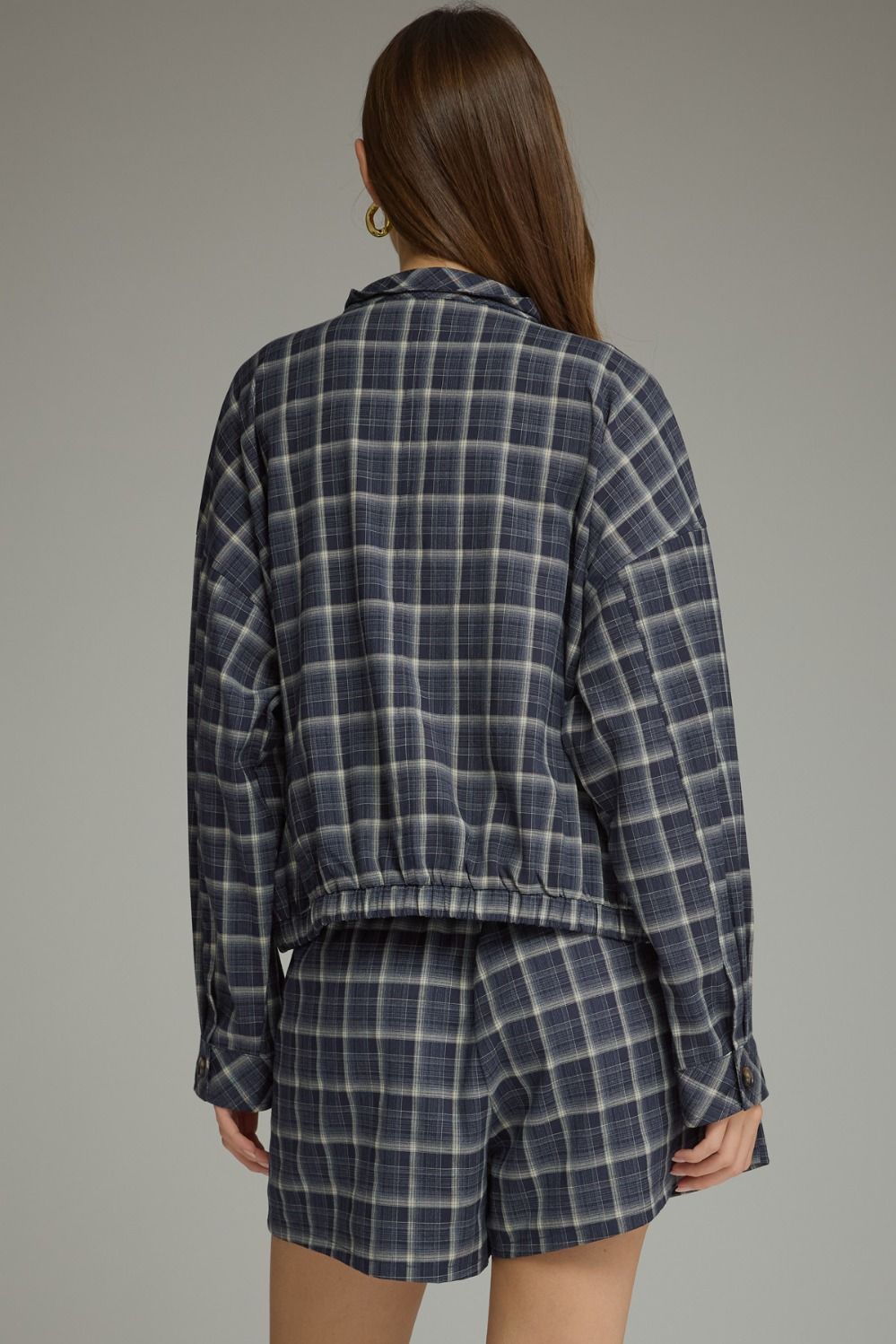 Plaid About You Plaid Zip Up Jacket