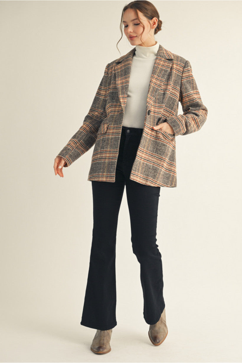 Preppy Plaid Blazer