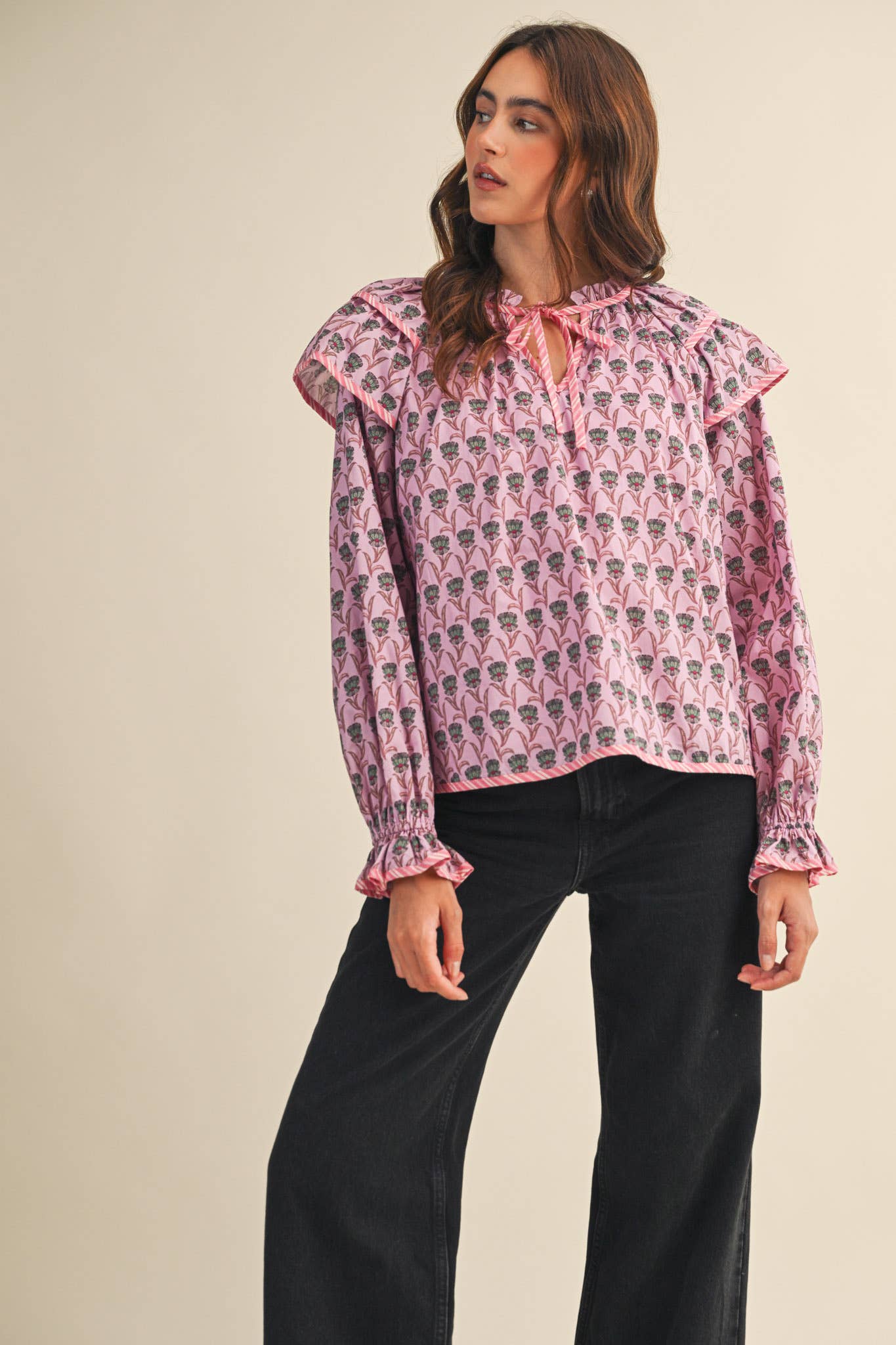 Presley Pink Floral Top