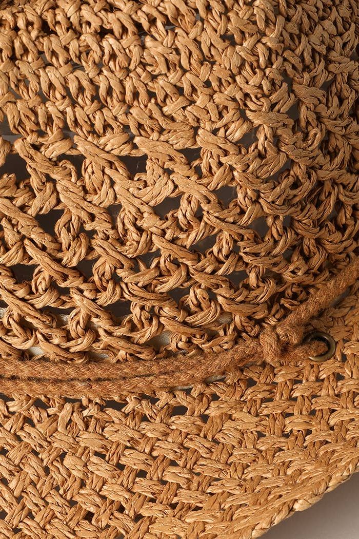Natural Material Straw Panama Adjustable Sun Hat