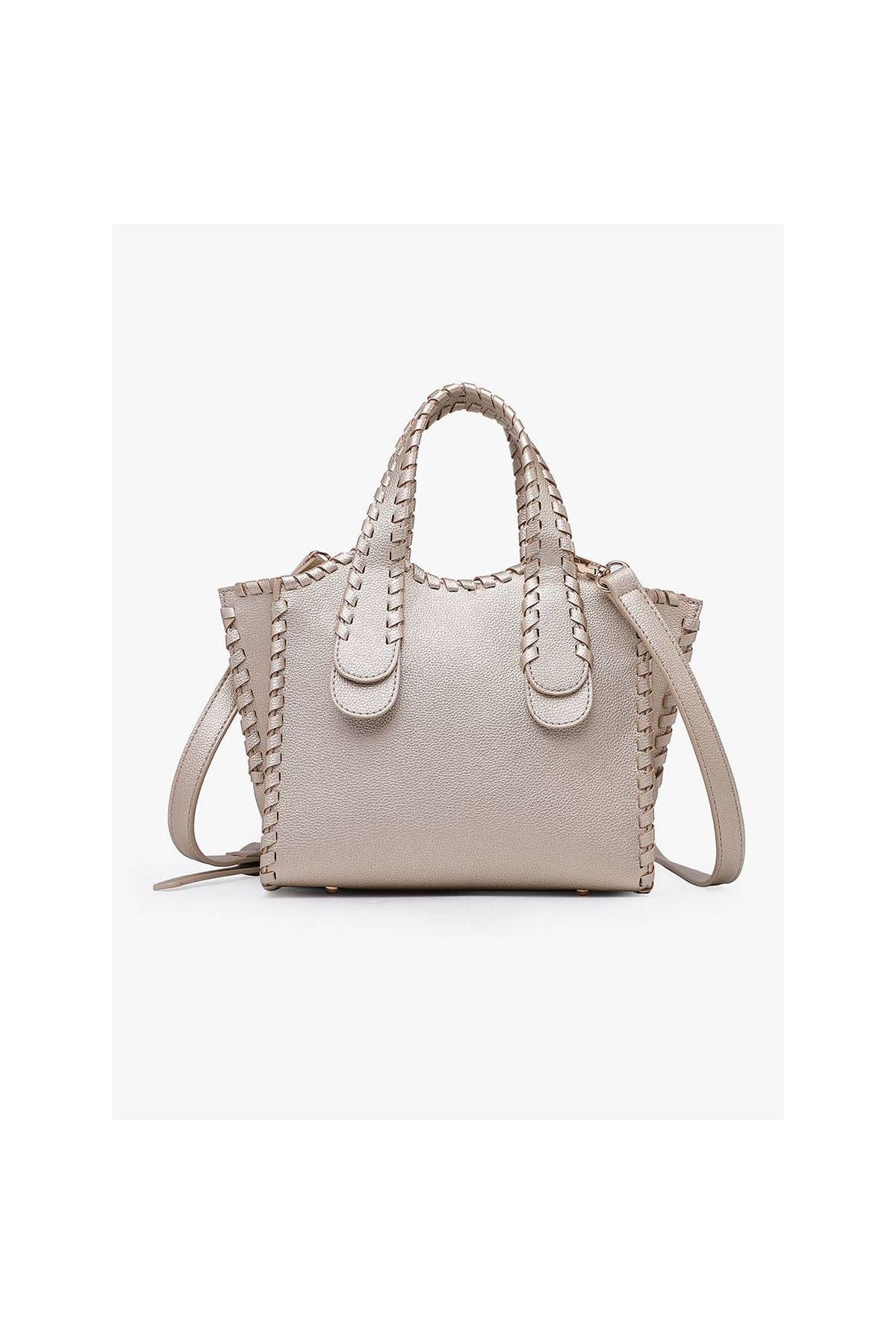 Marla Whipstitch Shaped Satchel