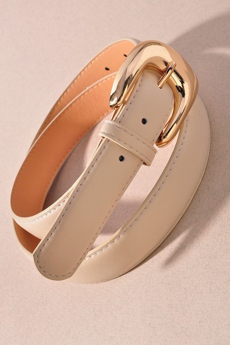 Organic Curve U-Buckle belt