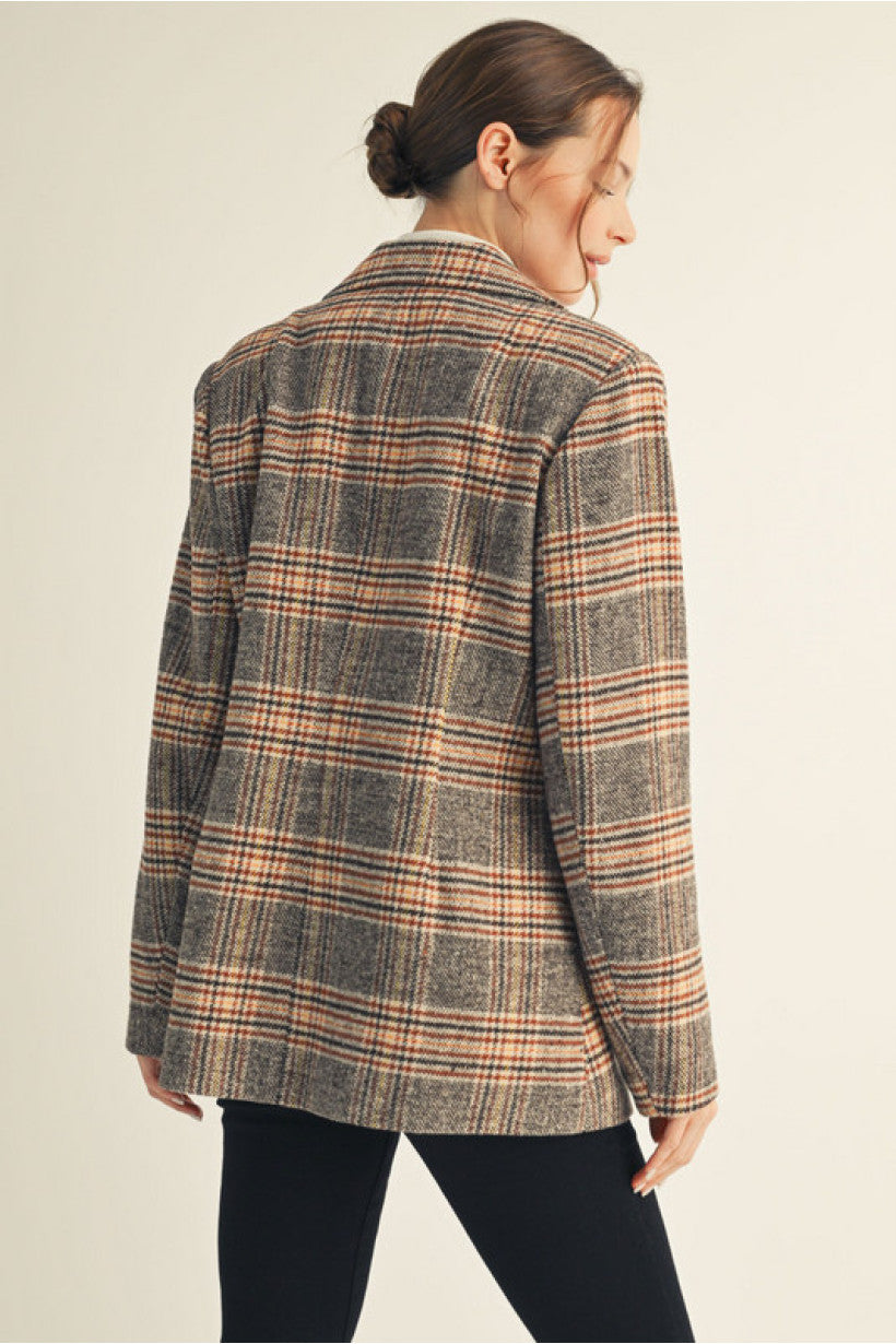 Preppy Plaid Blazer