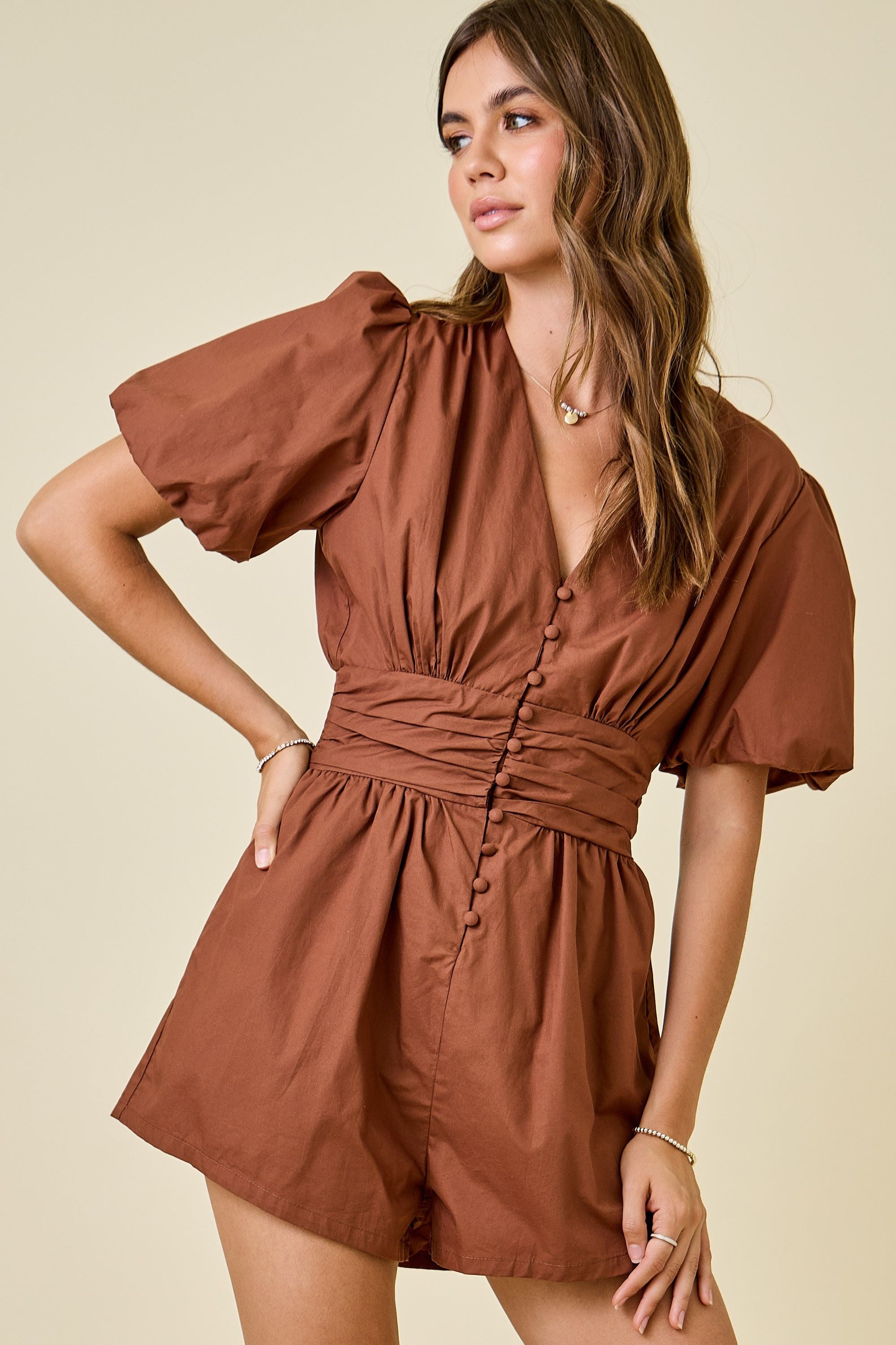 Remi Ruched Romper