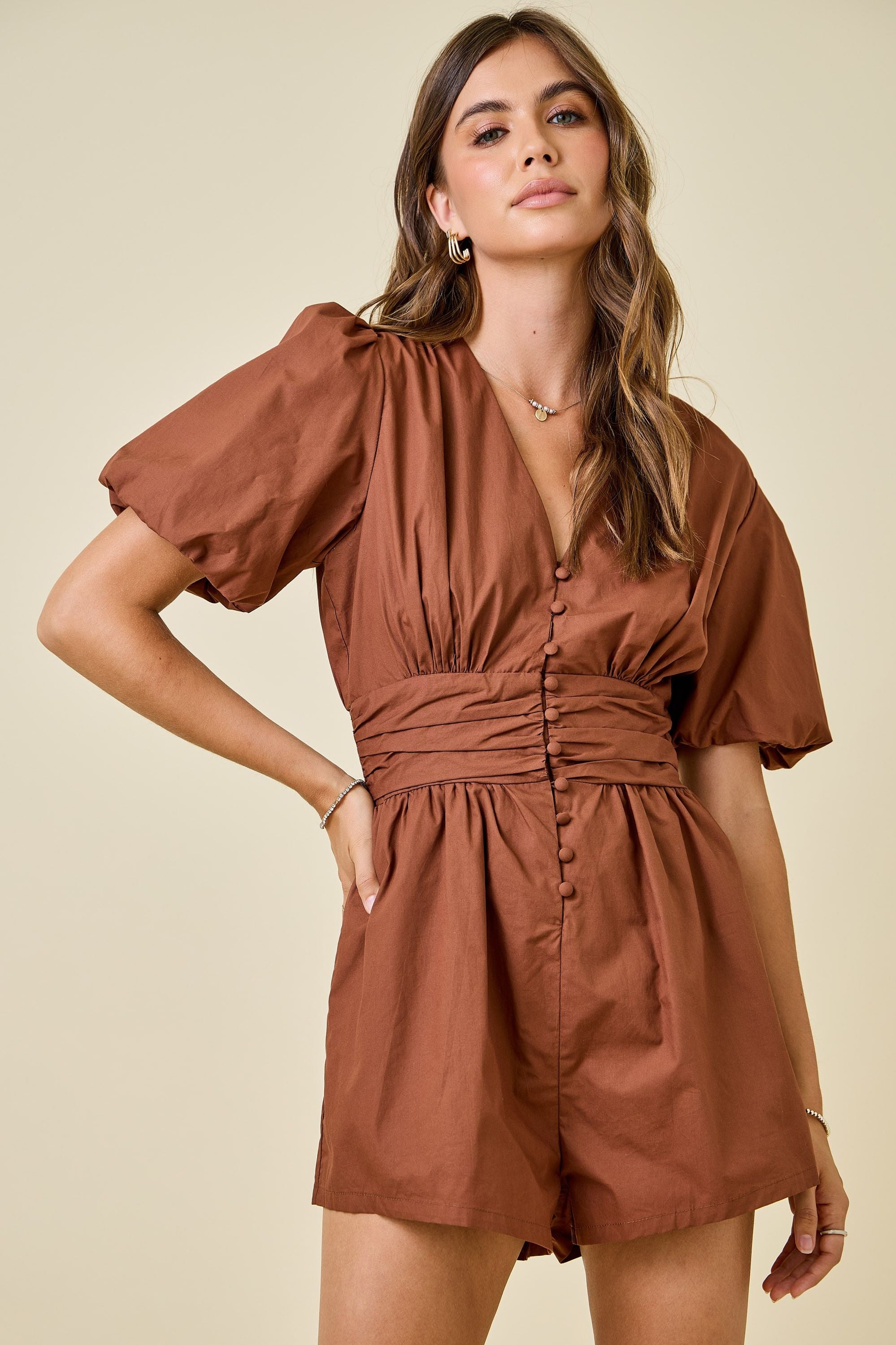 Remi Ruched Romper
