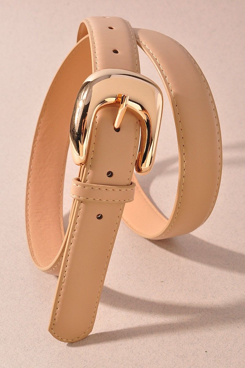 Organic Curve U-Buckle belt