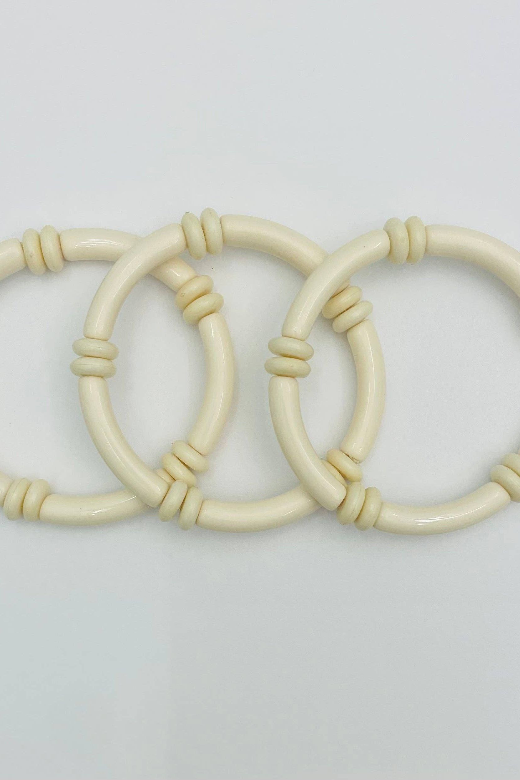 Ecru stacked bangles