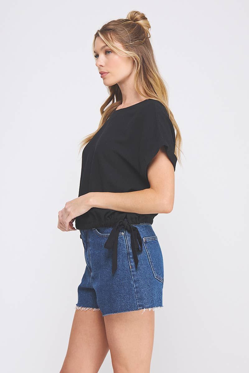 Soft Linen Roll-cap Easy Top