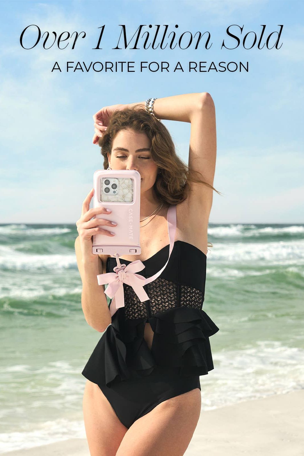 Ballet Pink Bow Waterproof Floating Pouch