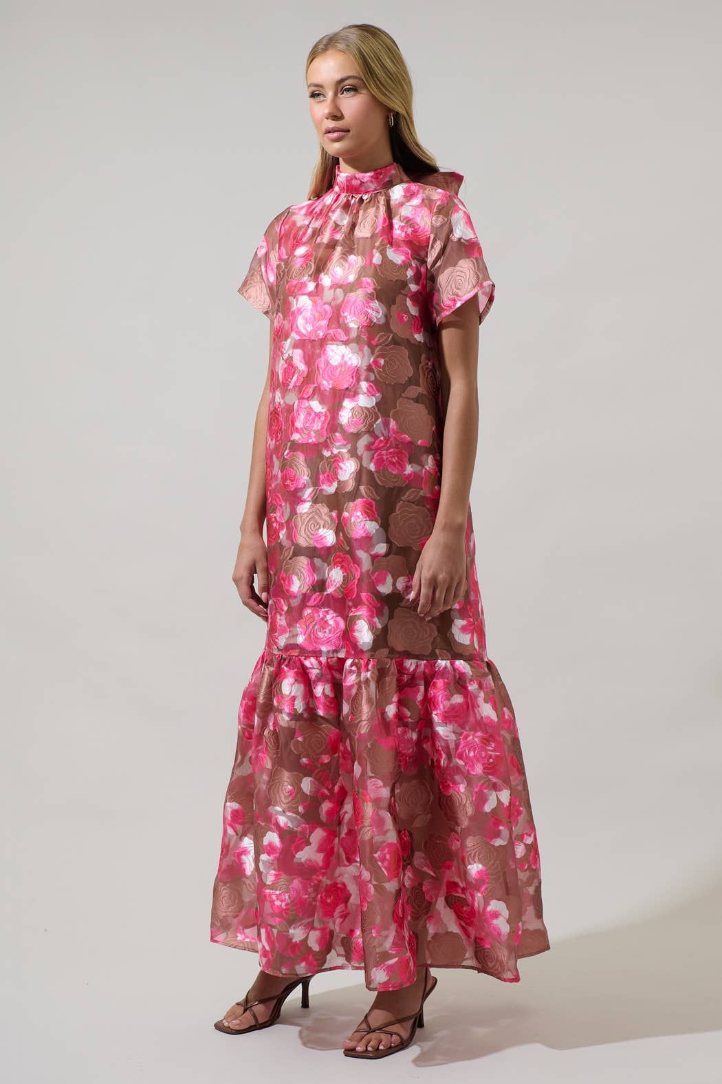 Mersin Floral Long Cami Dress