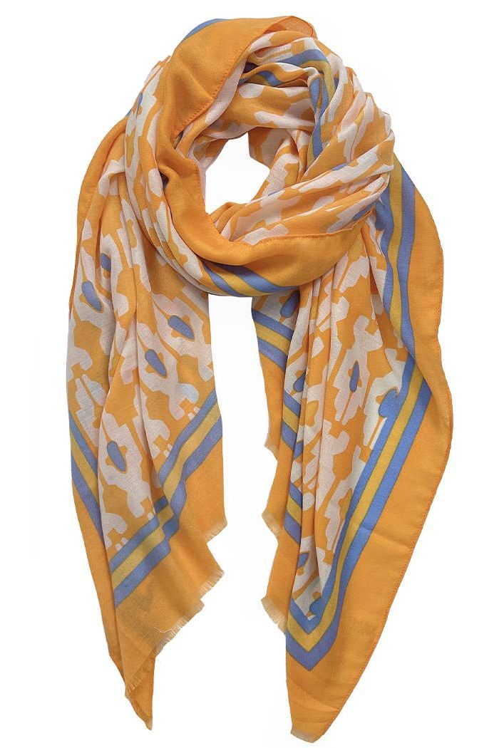 Summer Tile Print Scarf/Wrap