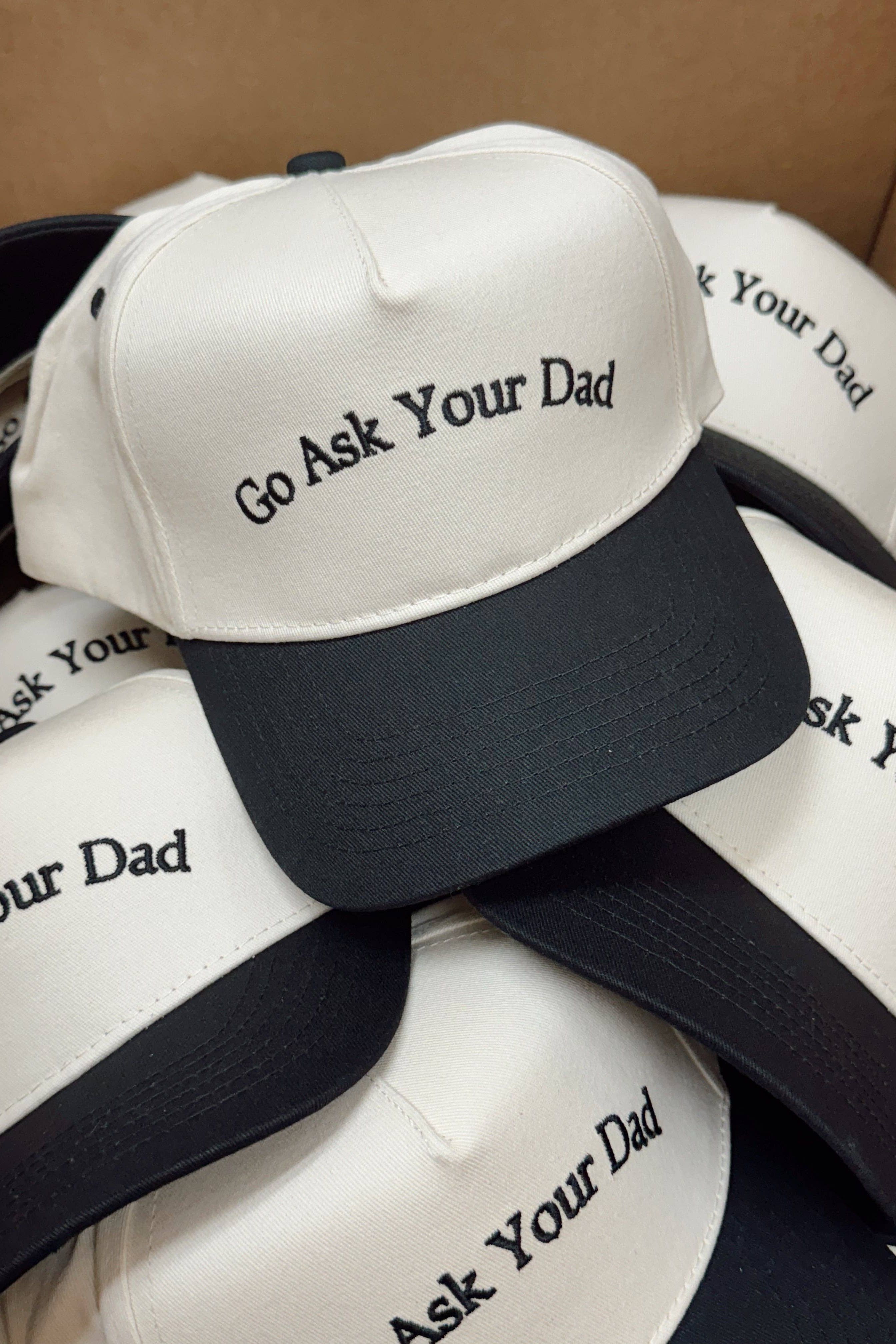 Go Ask Your Dad. Vintage Trucker Hat