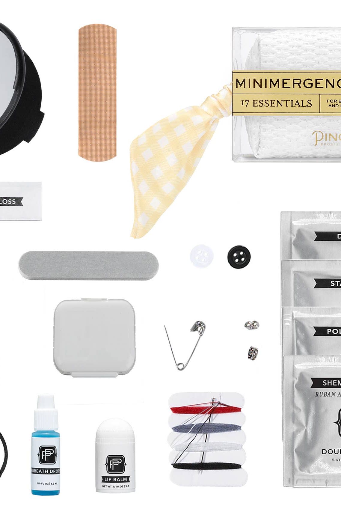 Gingham Scarf Minimergency Kit