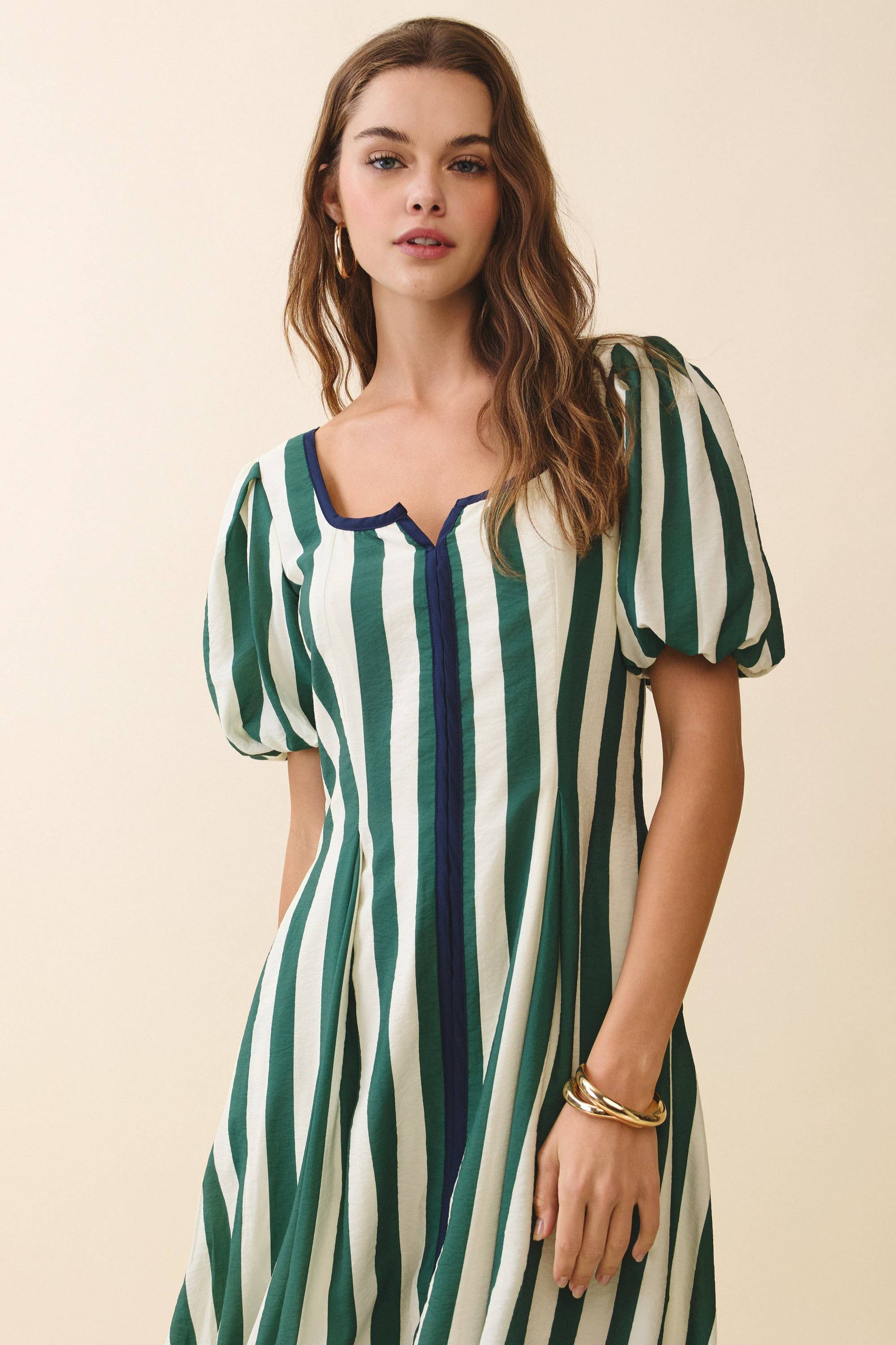 Sierra Striped Midi Dress