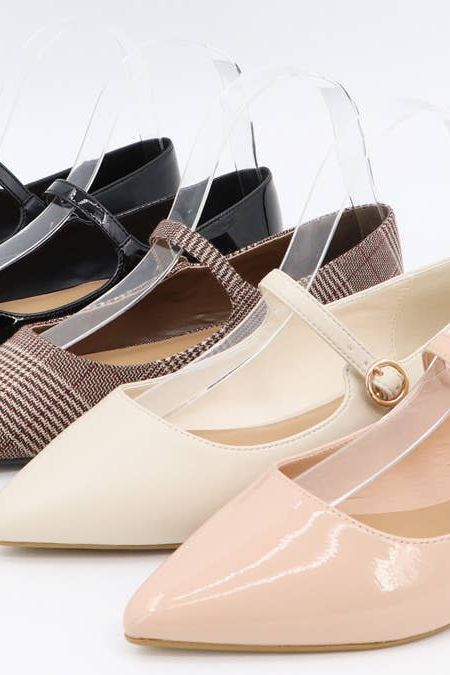 Bamboo VERIFY-22 Women Pointed Toe Maryjane Flats