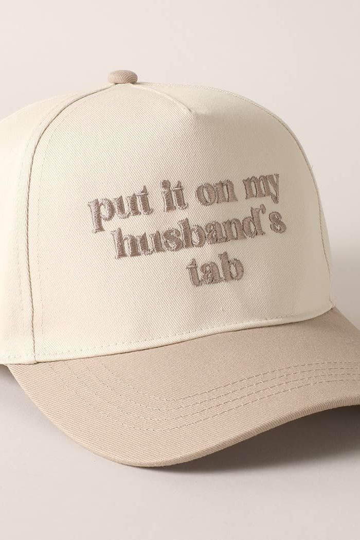 Husband's Tab Baseball Cap