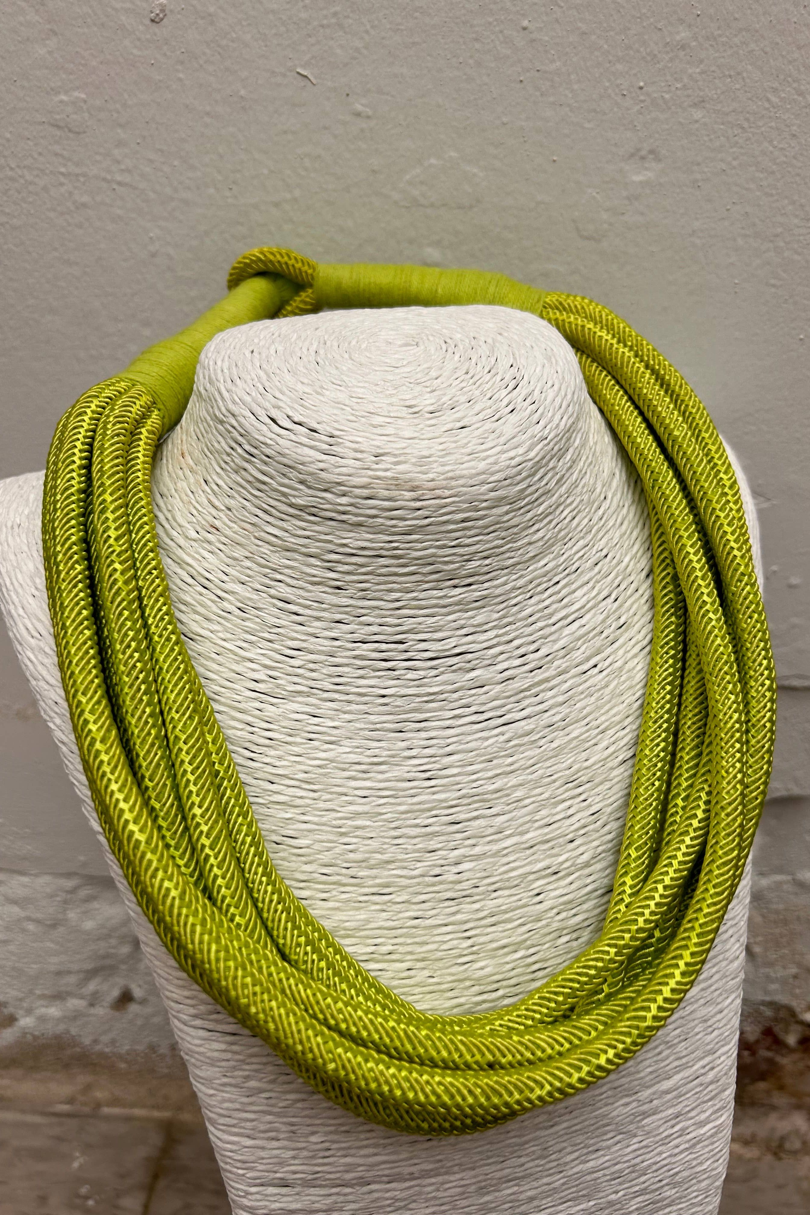 Chartreuse Rope Necklace