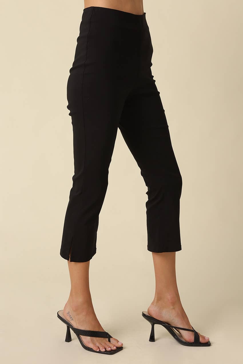Kick Start High-Waist Flare Capri Pants