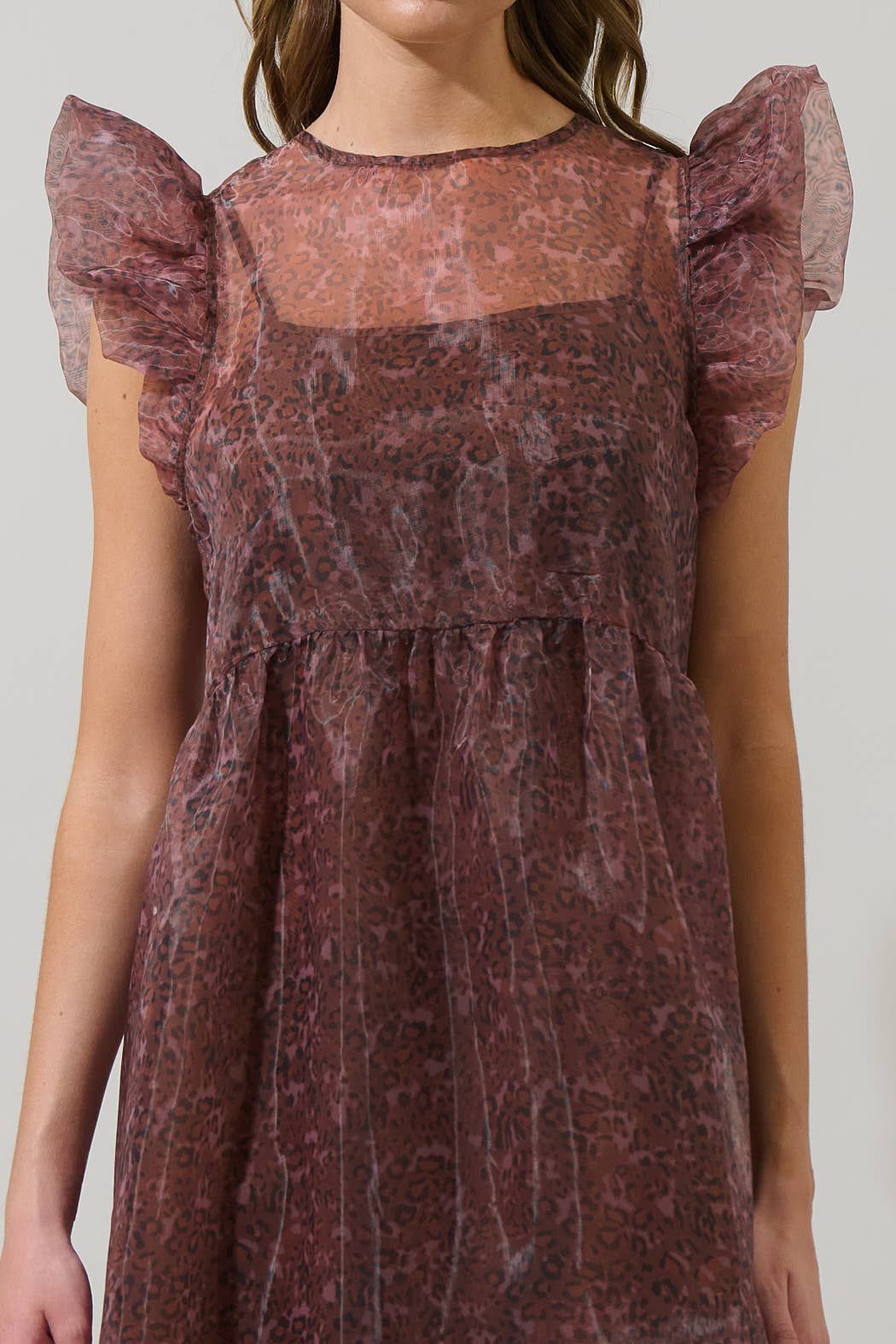 Mey Organza Roice Flutter Midi Dress