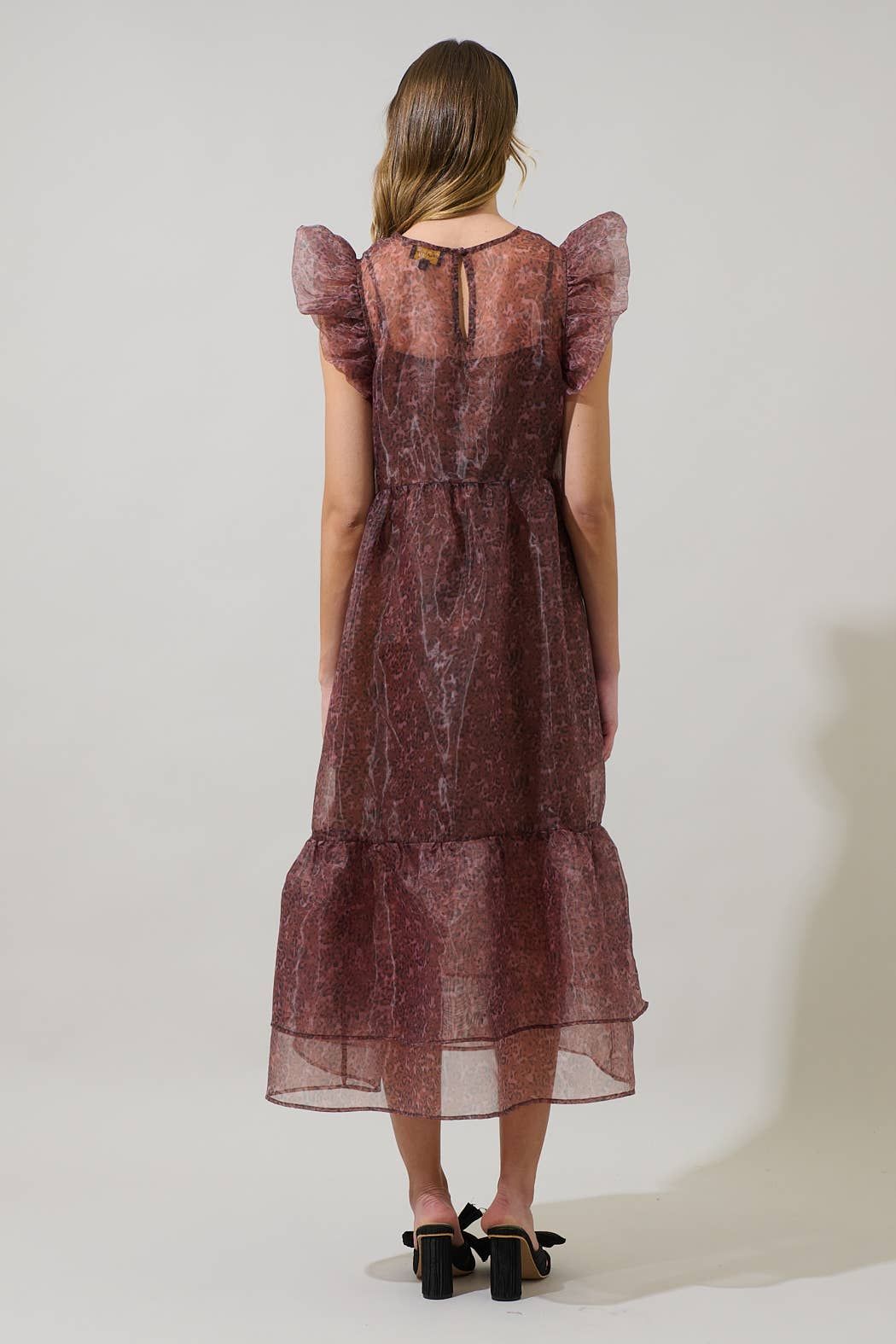 Mey Organza Roice Flutter Midi Dress