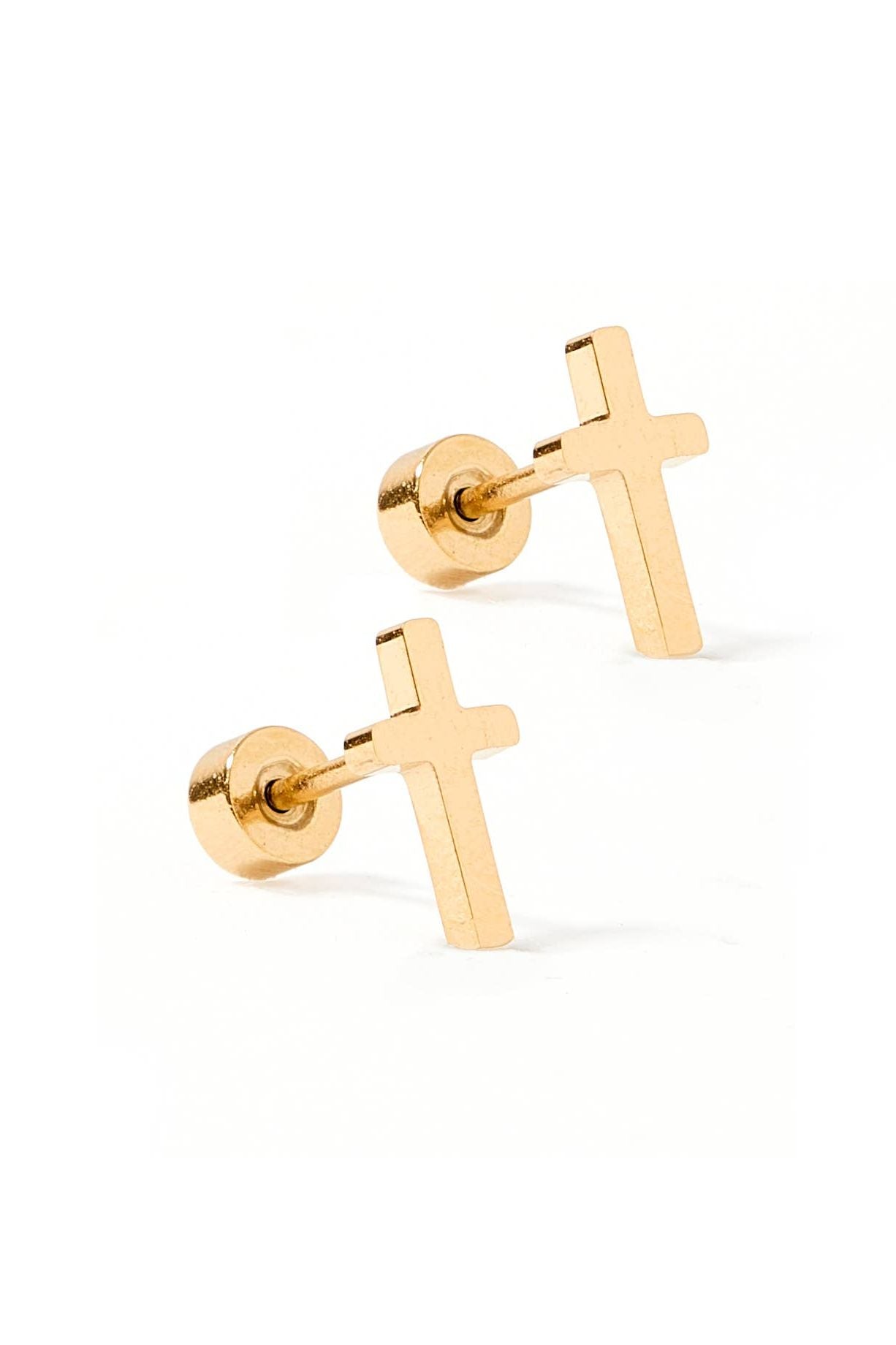 Screwback Stud Earrings - Catherine Cross