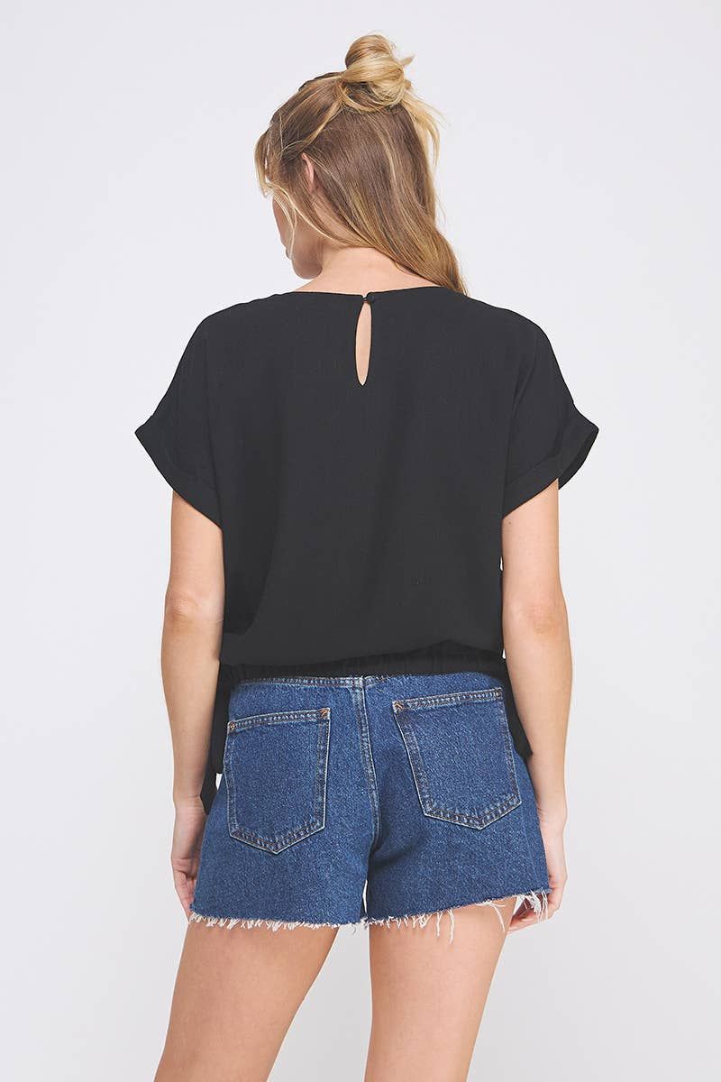 Soft Linen Roll-cap Easy Top