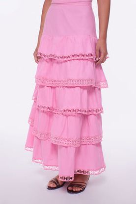 The Blush Belle Tiered Maxi Skirt