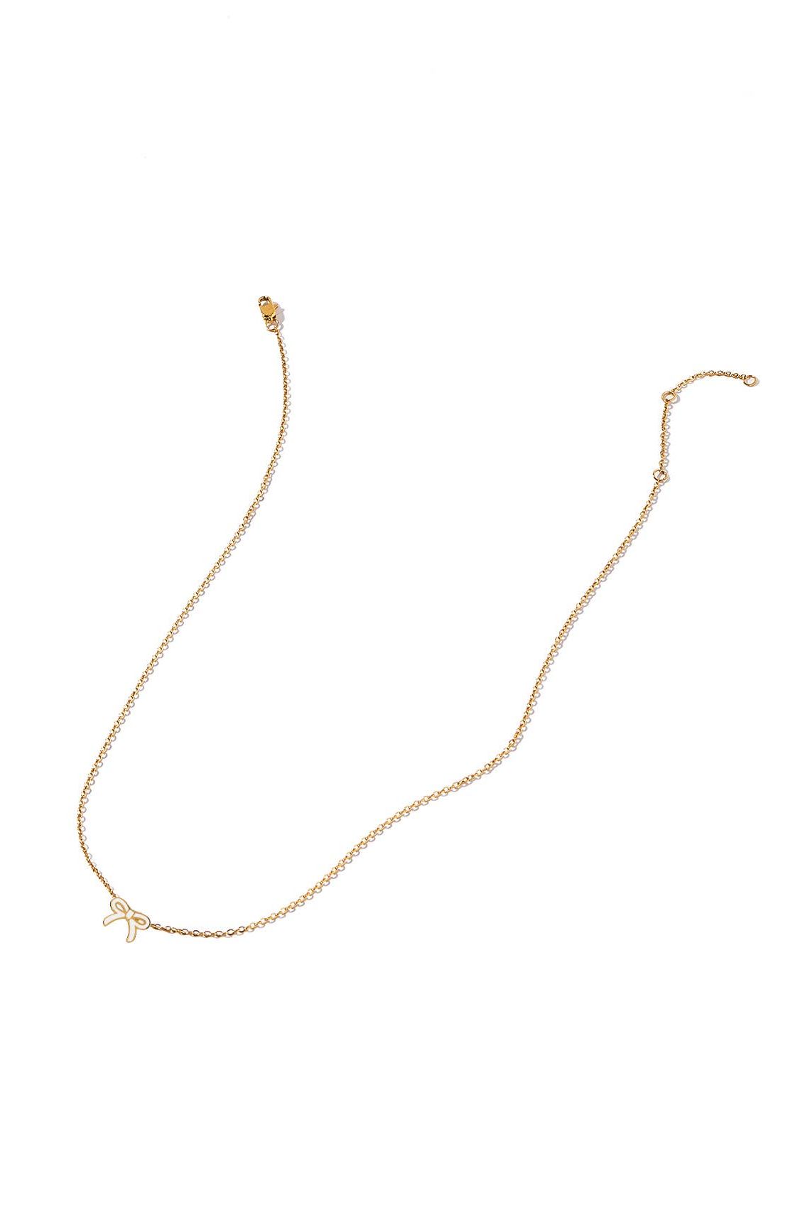 Necklace - Sadie Bow White