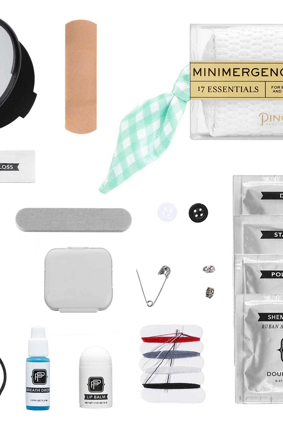 Gingham Scarf Minimergency Kit