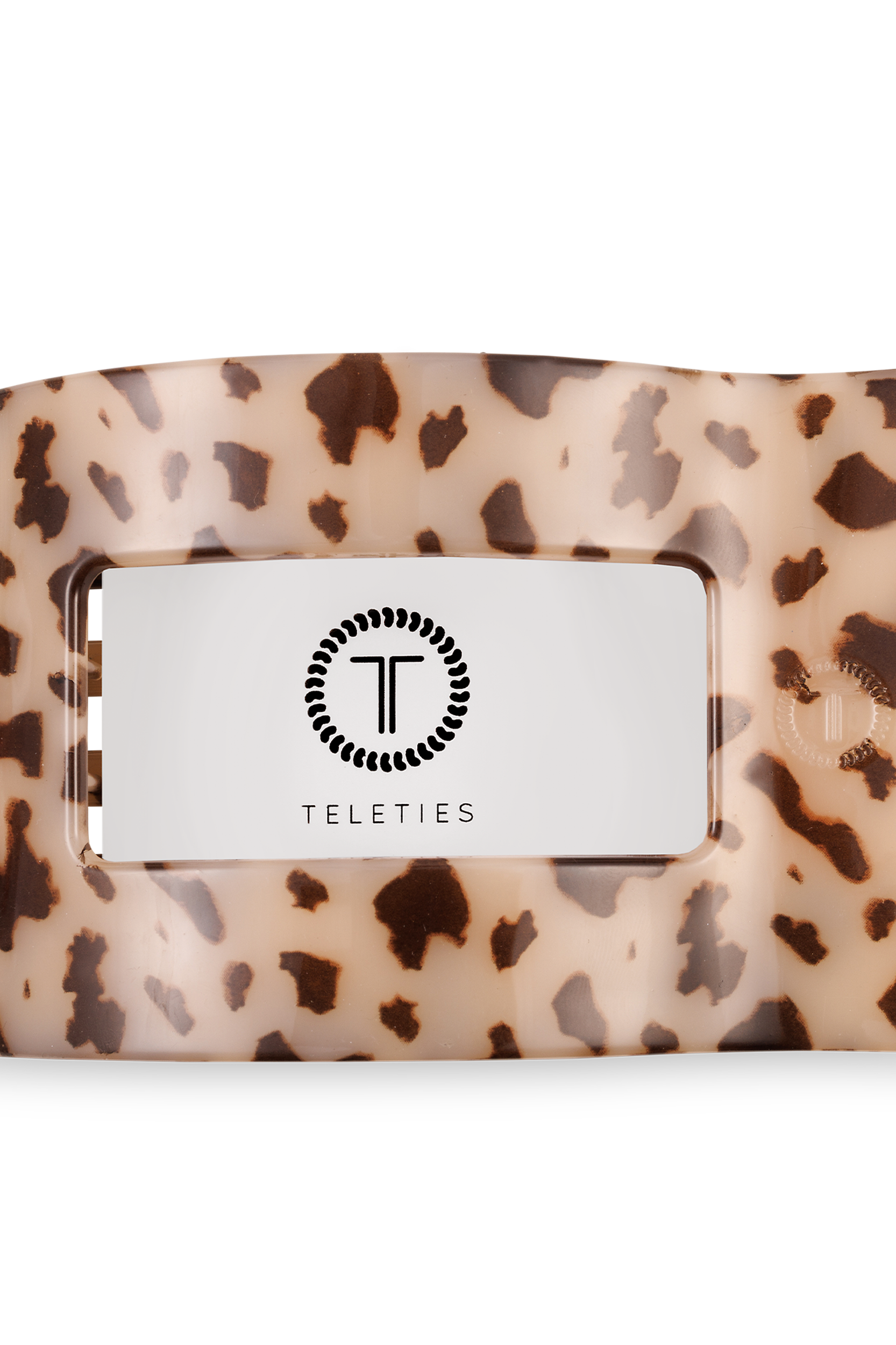 Flat Rectangle Hair Clip | Large | Blonde Tortoise